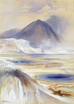 Mammoth Hot Springs, Yellowstone by Thomas Moran