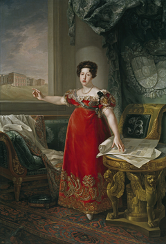 Maria Isabel of Braganza Queen of Spain as Founder of the Museo del Prado by Bernardo López Piquer