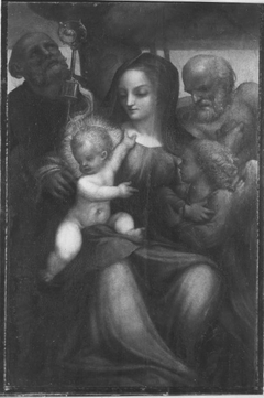 Maria mit Kind und Heiligen (Schule) by Antonio da Correggio