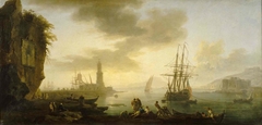 Marine, le midi ou le calme by Joseph Vernet