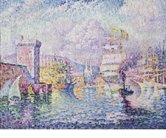 Marseille, The pink tower by Paul Signac