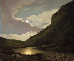 Matlock Tor by Moonlight by Joseph Wright of Derby