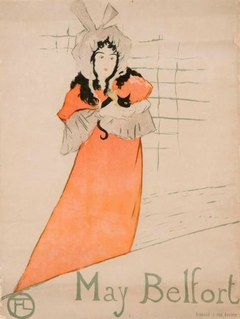 May Belfort - Henri de Toulouse-Lautrec - ABDAG007136 by Henri de Toulouse-Lautrec