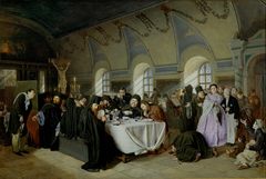 Monastic Refectory by Vasily Perov