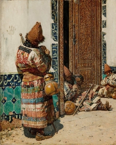 Monks at the Door of a Mosque by Vasily Vereshchagin