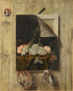 Nature morte, trompe l'oeil by Cornelis Norbertus Gijsbrechts