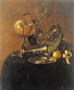 Nautilus Cup with Silver Vessels by Jan Davidsz. de Heem