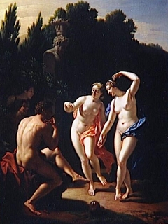 Nymphs dancing by Adriaen van der Werff