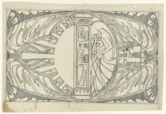 Ontwerp voor boekband van Couperus' God en de Goden by Jan Toorop