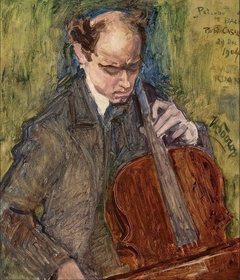 Pablo Casals Playing Cello by Jan Toorop