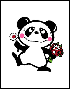 Panda - Kawaii Illustration by Rune Naito