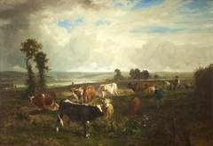 Paysage, les hauteurs de Suresnes by Constant Troyon