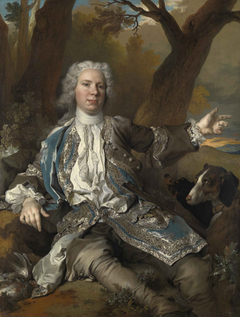 Portrait d'un homme en costume de chasseur by Nicolas de Largillière