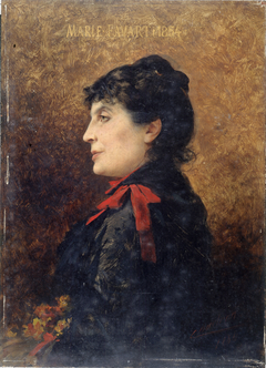 Portrait de Marie Favart (1833-1908), sociétaire de la Comédie-Française by Théobald Chartran