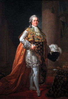 Portrait de Monsieur, Comte de Provence en costume de chevalier de l'Ordre du Saint-Esprit by Antoine-François Callet