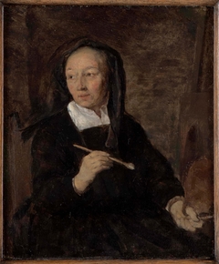 Portrait of a Woman as Painter by Gabriël Metsu