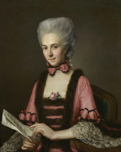 Portrait of Adélaïde-Geneviève de la Croix, marquise d’Hozier by Antoine Vestier