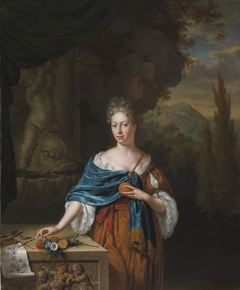 Portrait of Dina Margareta de Bye by Willem van Mieris