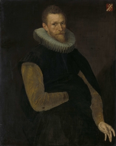 Portrait of Jacob Cornelisz Banjaert, called van Neck, Admiral, Burgomaster and Councilor of Amsterdam by Cornelis Ketel