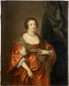 Portrait of Penelope Naunton, Lady Herbert by Anthony van Dyck