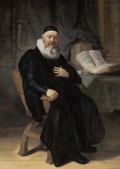 Portrait of Reverend Johannes Elison by Rembrandt