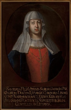 Portrait of Savriata, sister of Gediminas by nieznany malarz polski