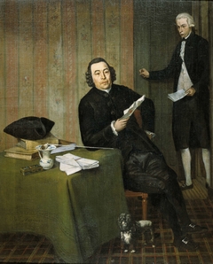 Portrait of the Haarlem Notary Wernerus Köhne with his Clerk Jan Bosch by Wybrand Hendriks