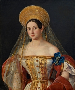 Portrait of the Lady-in-Waiting Sofia Orlova-Denisova (?) by Pimen Orlov