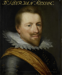 Portrait of Willem Adriaen (?-1625), Count of Hornes, Lord of Kessel and Westwezel by Jan van Ravesteyn