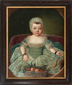 Portrait painting of Martha Kinnema Houkjen van Scheltinga by Friedrich Ludwig Hauck