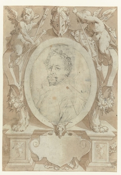 Portret van B. Spranger by Jan Harmensz Muller