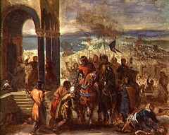 Prise de Constantinople par les croisés by Eugène Delacroix