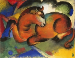 Red bull by Franz Marc