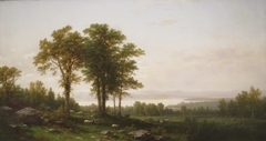 River Landscape with Sheep by John William Casilear