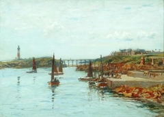 Robert Weir Allan - Coast Scene - ABDAG002212 by Robert Weir Allan