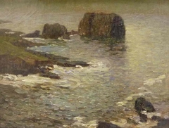 Rochers en bord de mer by Raymond Glaize