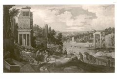 Roman landscape by Willem van Nieulandt II