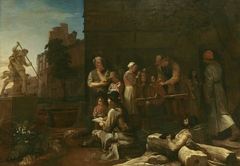 Roman Street Scene with a Young Artist by Michael Sweerts