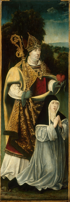 Saint Augustine and an Augustinian Canoness by Anonymous