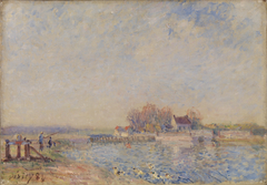 Saint Mammès–Loing Canal (Saint Mammès–Canal du Loing) by Alfred Sisley