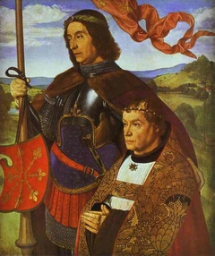 Saint Maurice (or Saint Victor) with a Donor by Hans Memling