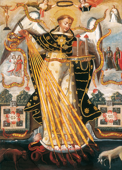 Saint Thomas Aquinas, Protector of the University of Cusco by Anonymous