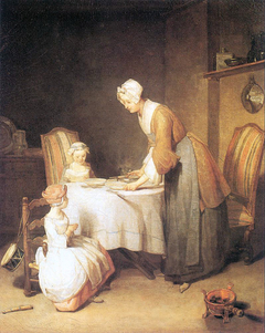 Saying Grace by Jean-Baptiste-Siméon Chardin