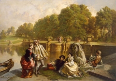 Scene in a Park by Josef Lies