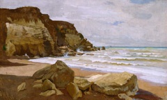 Seashore at Porto d'Anzio by Anselm Feuerbach