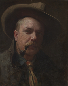 Self-Portrait in a Hat by Damazy Kotowski