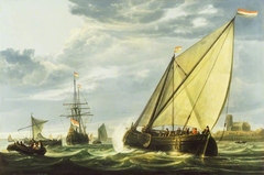 Shipping on the Maas, Dordrecht by Aelbert Cuyp