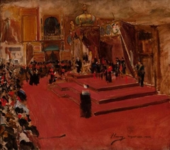 Sir John Lavery - Study for "The Visit of Queen Victoria to the International Exhibition, Glasgow" - ABDAG002496 by John Lavery