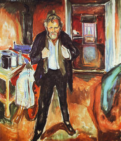 Sleepless Night. Self-Portrait in Inner Turmoil by Edvard Munch