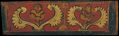 Small coffered ceiling panel with plant motifs by anonymous painter